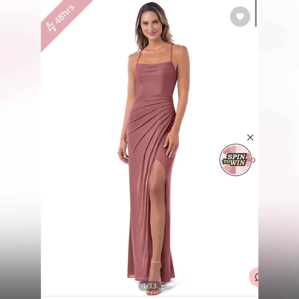 Azazie Kalea Desert Rose Dress